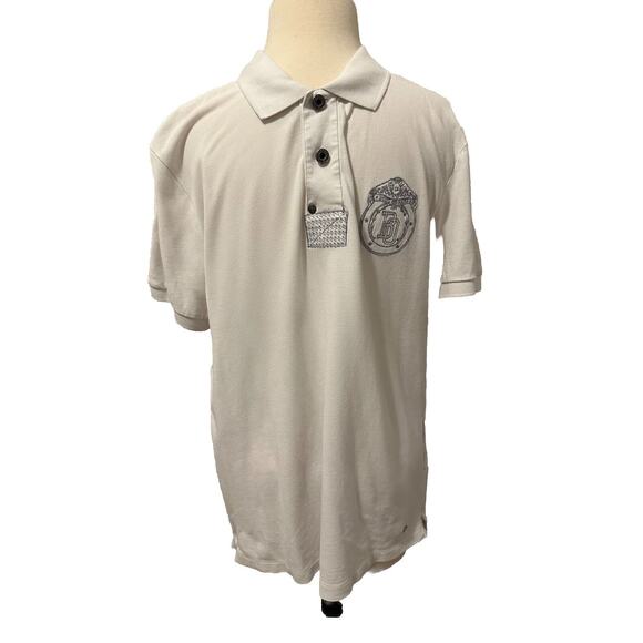 Hugo Boss Polo Shirt Mens L Orange Label White Short Sleeve Embroidered Polo - Picture 1 of 7